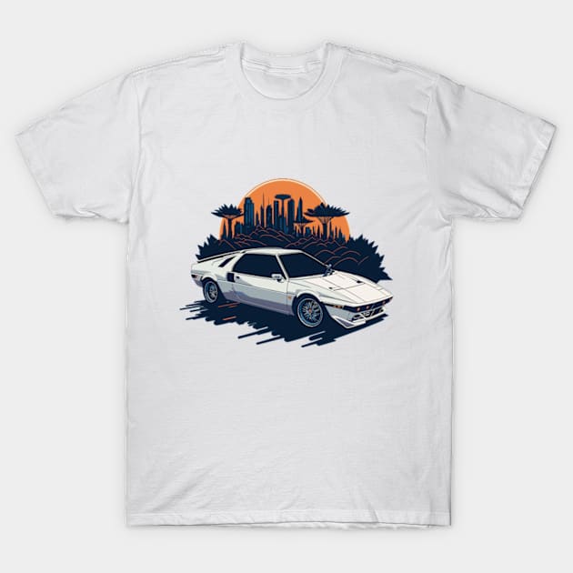 Lotus Esprit Vintage Car Art T-Shirt by Cruise Dresses